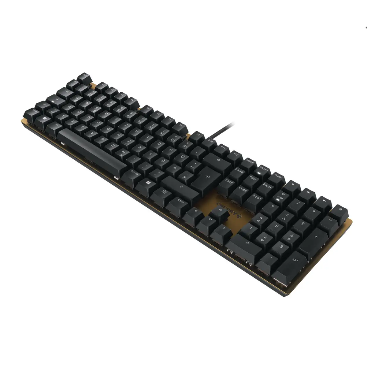 KC 200 MX Tastatur USB Schwarz/Bronze Switch MX2A Braun Layout Deutsch