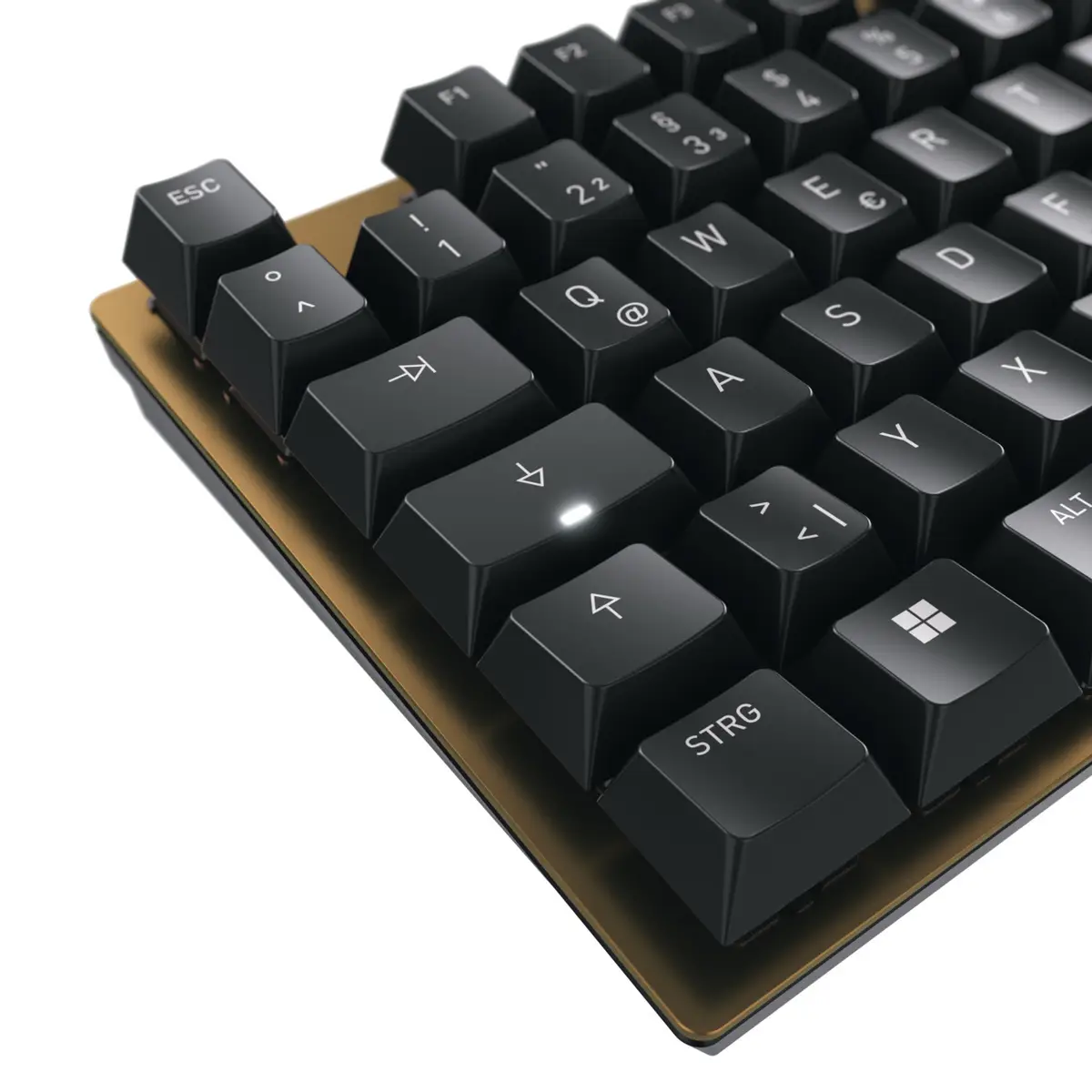 KC 200 MX Tastatur USB Schwarz/Bronze Switch MX2A Braun Layout Deutsch