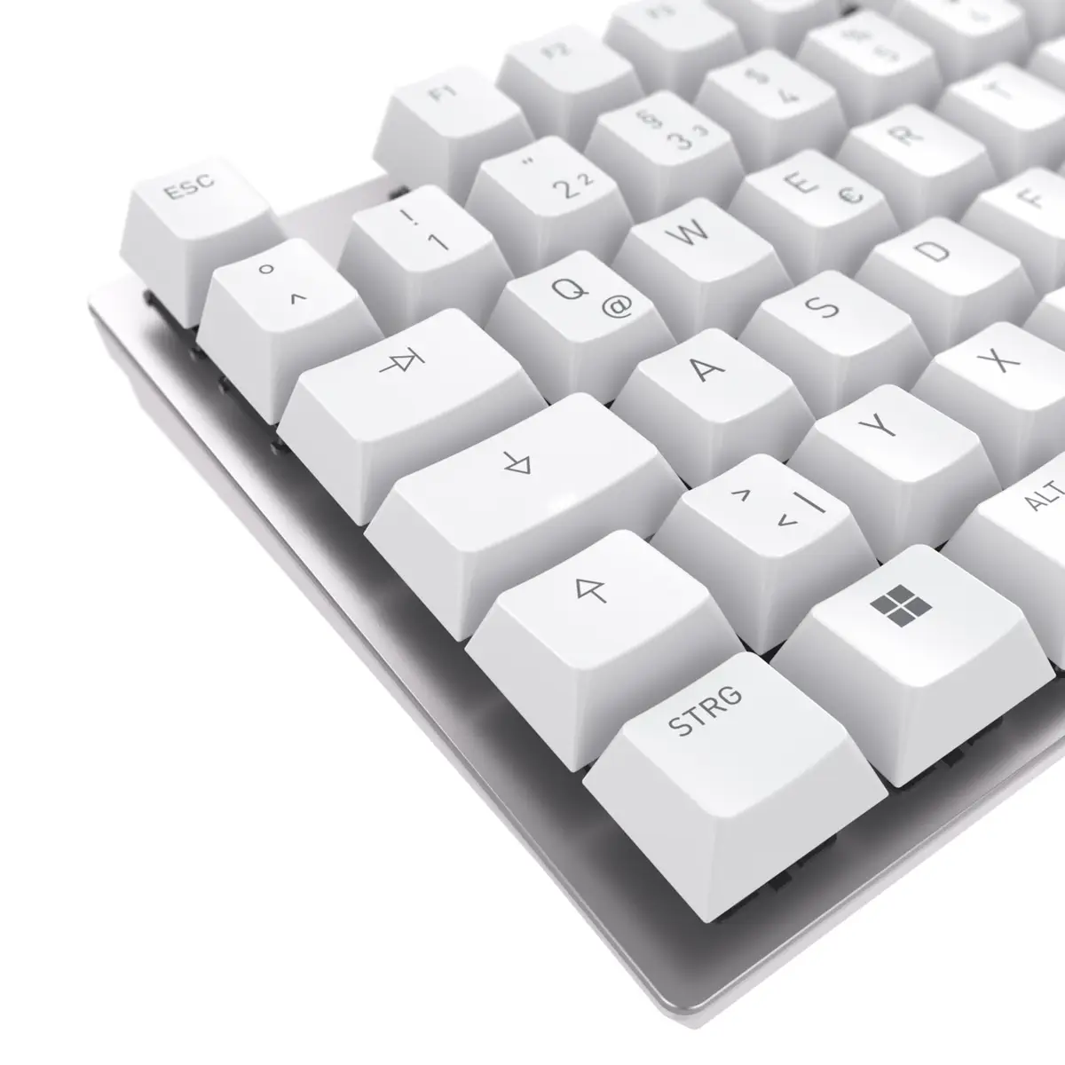 KC 200 MX Tastatur USB Weiß/Silber Switch MX2A Braun Layout Deutsch