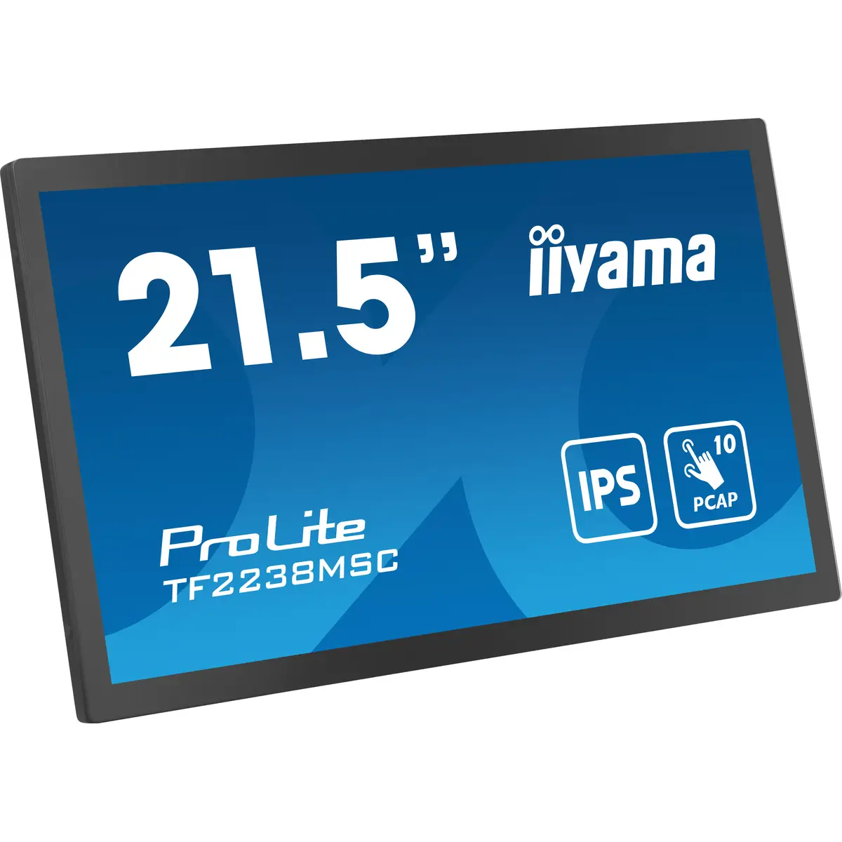 Iiyama ProLite TF2238MSC-B1 LED-Monitor 54,5cm 21,5" offener Rahmen Touchscreen 1920x1080 FHD IPS 600 cd/m² 1000:1 5 ms HDMI Display
Port Schwarz Matte
