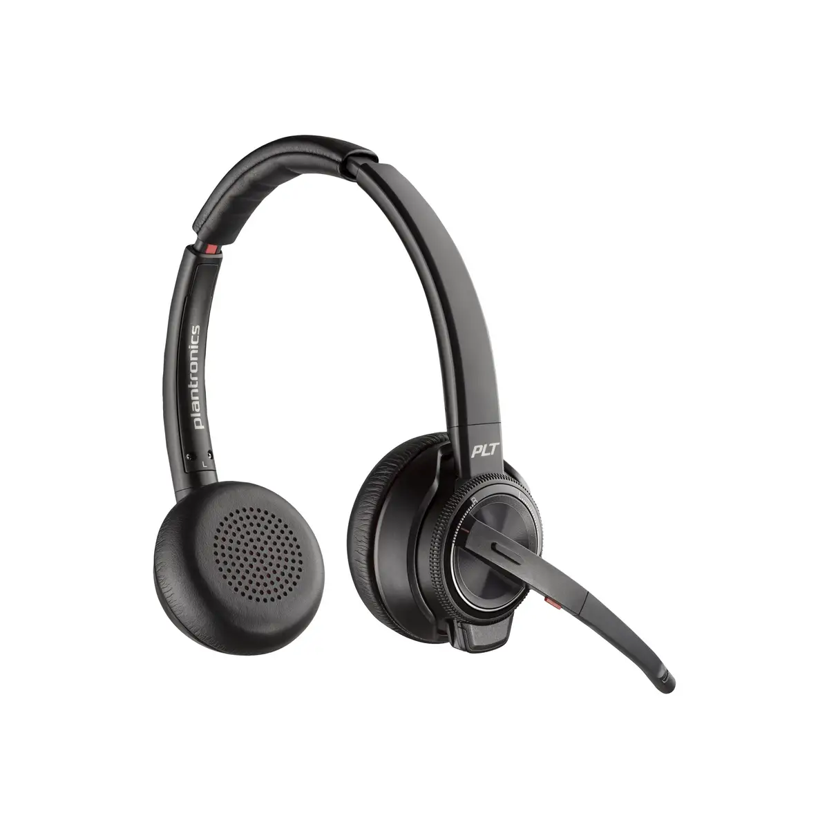 POLY Savi 8220 Kopfhörer Verkabelt & Kabellos Kopfband Büro/Callcenter Bluetooth Schwarz