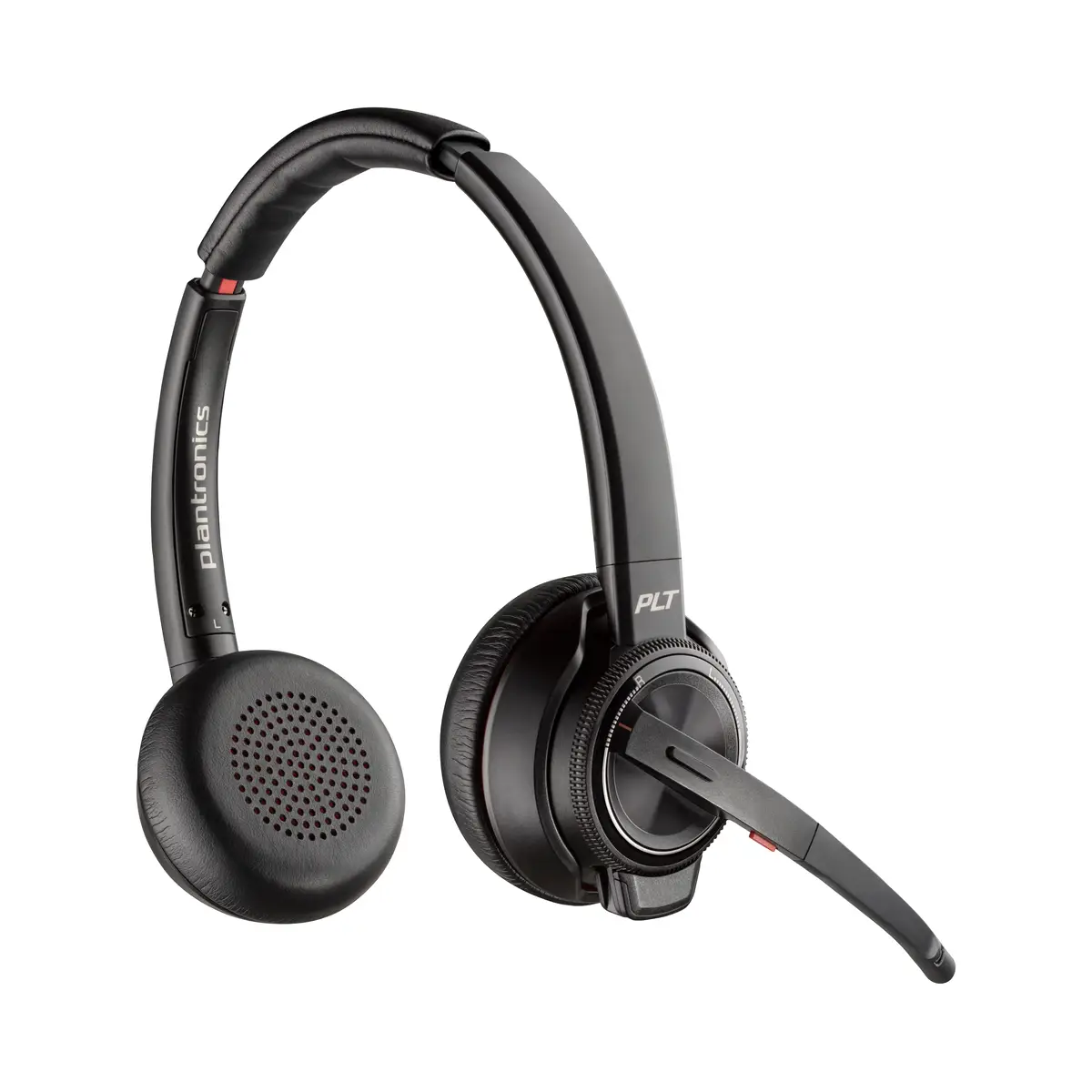 POLY Savi 8220 Kopfhörer Verkabelt & Kabellos Kopfband Büro/Callcenter Bluetooth Schwarz