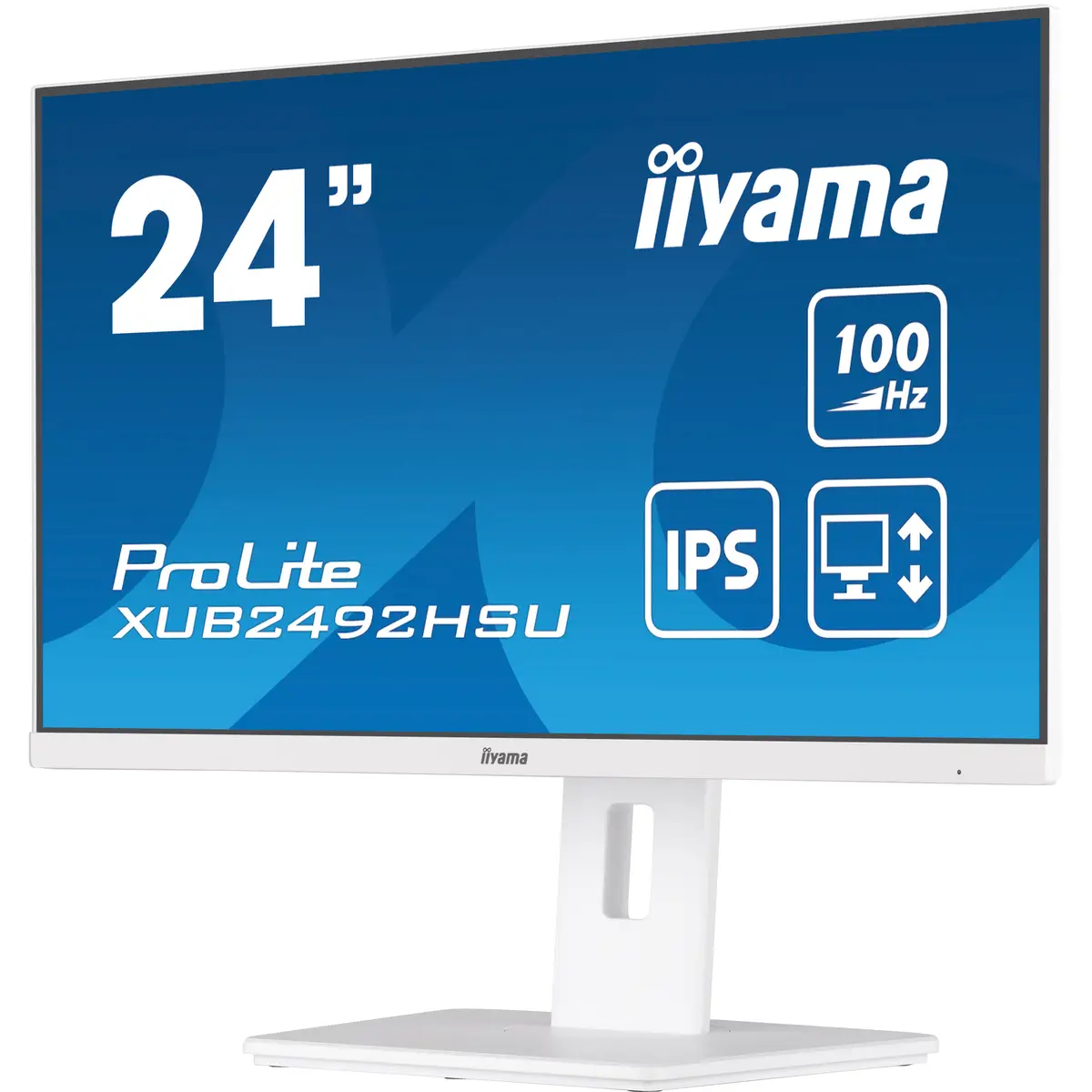 XUB2492HSU-W6 LED-Monitor 60,5cm 23,8" 1920x1080 FHD 100 Hz IPS 250 cd/m² 1300:1 0,4 ms HDMI DisplayPort Lautsprecher Mattes Weiß Pivot