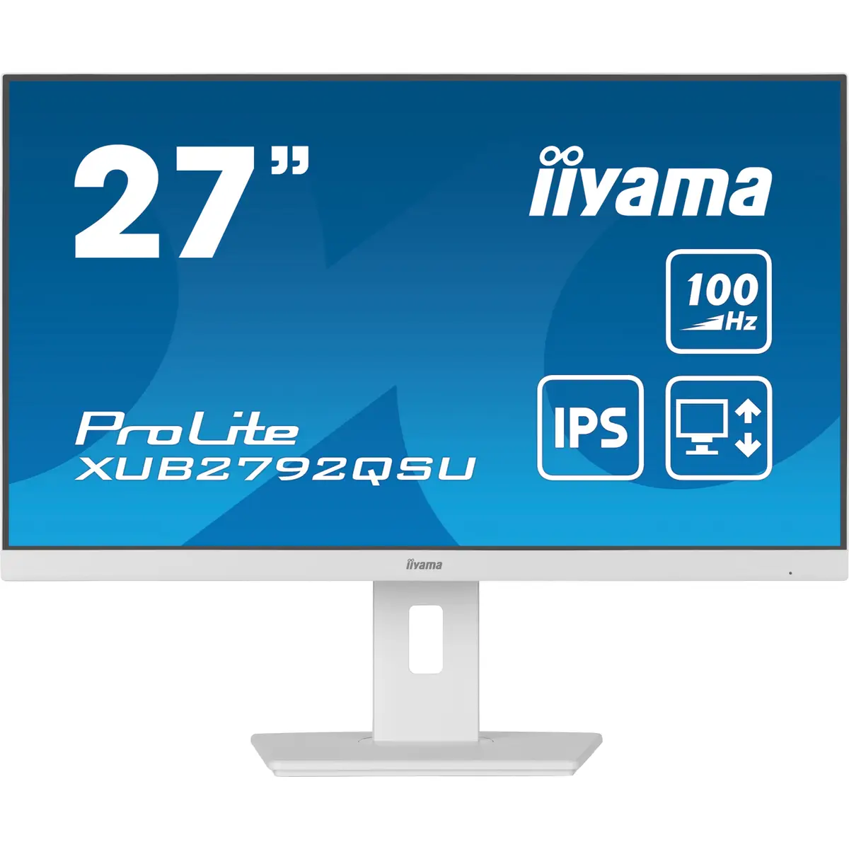 ProLite XUB2792QSU-W6 LED-Monitor 68,6cm 27" 2560x1440 QHD 100 Hz IPS 250 cd/m² 1300:1 0.4 ms HDMI DisplayPort Lautsprecher weiß Matte Pivot