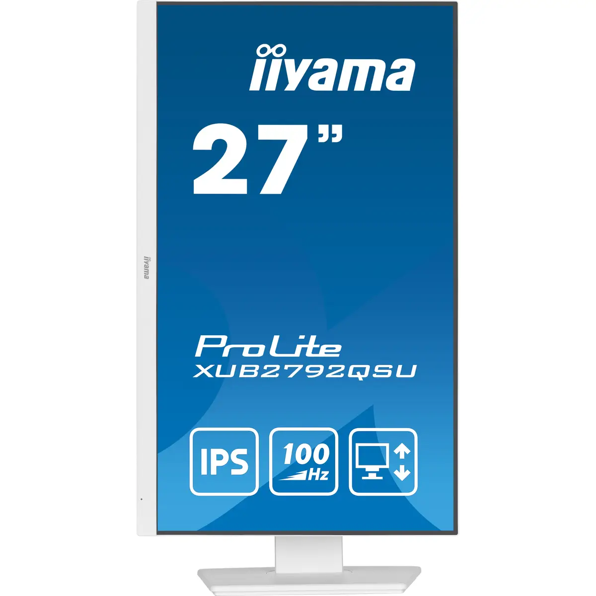ProLite XUB2792QSU-W6 LED-Monitor 68,6cm 27" 2560x1440 QHD 100 Hz IPS 250 cd/m² 1300:1 0.4 ms HDMI DisplayPort Lautsprecher weiß Matte Pivot