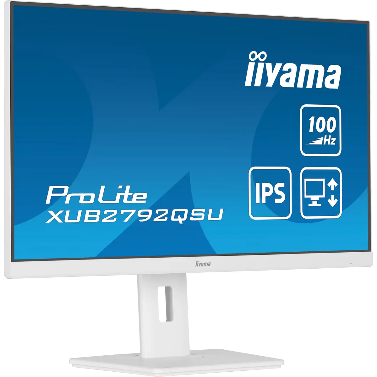 ProLite XUB2792QSU-W6 LED-Monitor 68,6cm 27" 2560x1440 QHD 100 Hz IPS 250 cd/m² 1300:1 0.4 ms HDMI DisplayPort Lautsprecher weiß Matte Pivot
