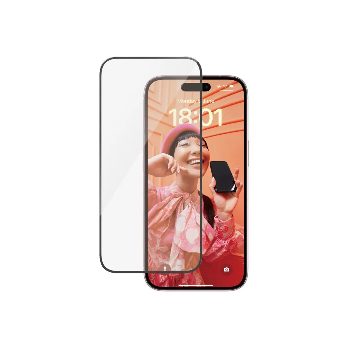 Bildschirmschutz iPhone 15 ultrabreite Passform mit EasyAligner