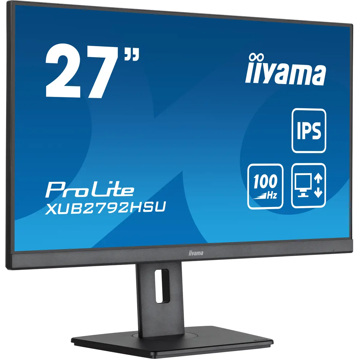 ProLite XUB2792HSU-B6 LED-Monitor 68,6cm 27" 1920x1080 FHD 100 Hz IPS 250 cd/m² 1300:1 0.4 ms HDMI DisplayPort Lautsprecher mattschwarz Pivot