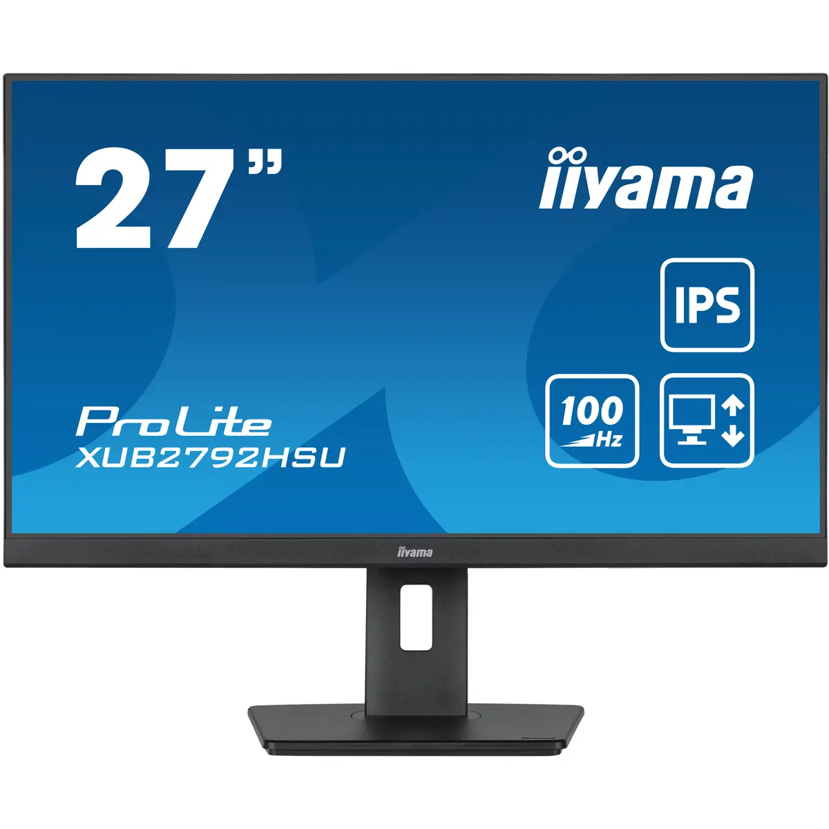 ProLite XUB2792HSU-B6 LED-Monitor 68,6cm 27" 1920x1080 FHD 100 Hz IPS 250 cd/m² 1300:1 0.4 ms HDMI DisplayPort Lautsprecher mattschwarz Pivot