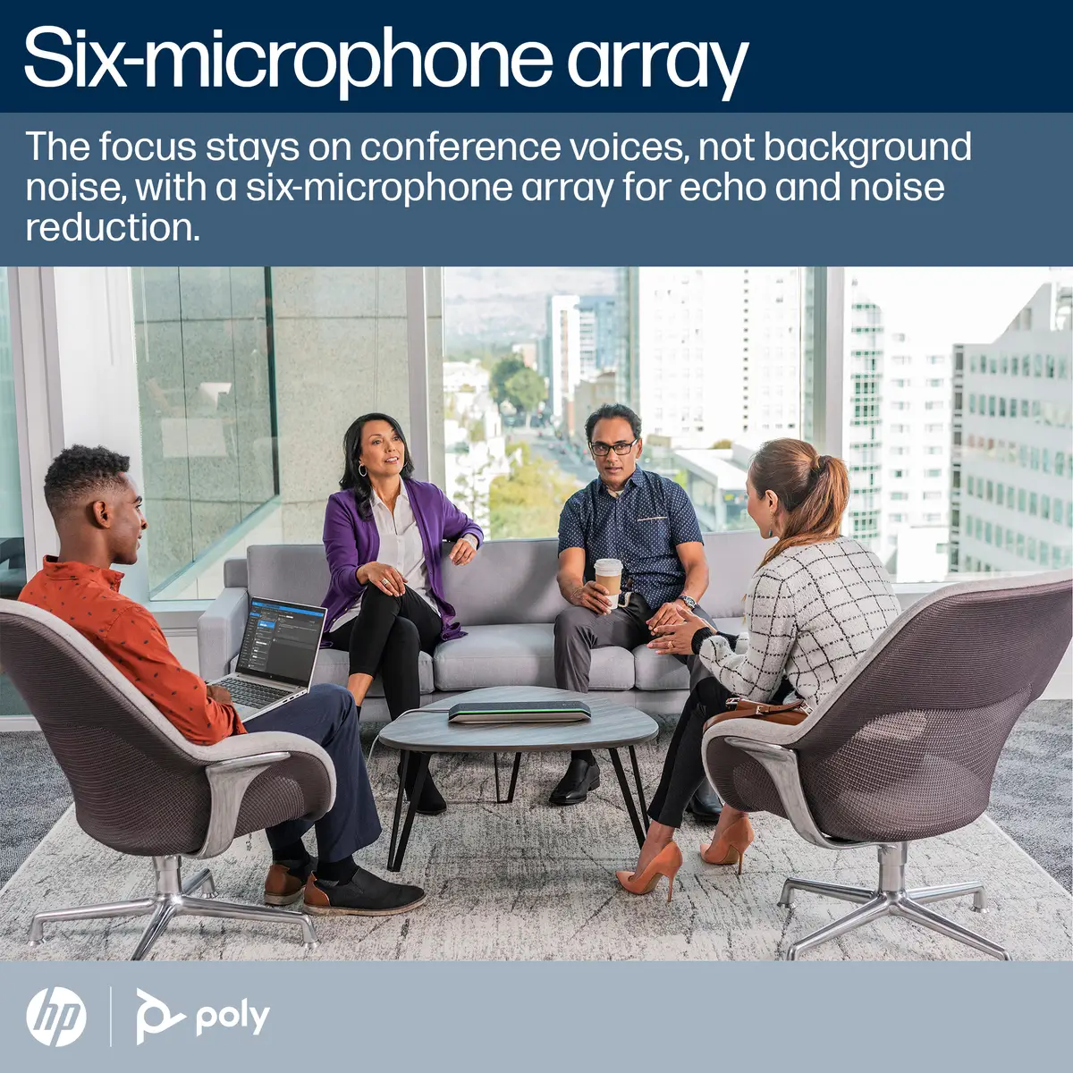 POLY Sync 60 Freisprecheinrichtung Universal Bluetooth Schwarz