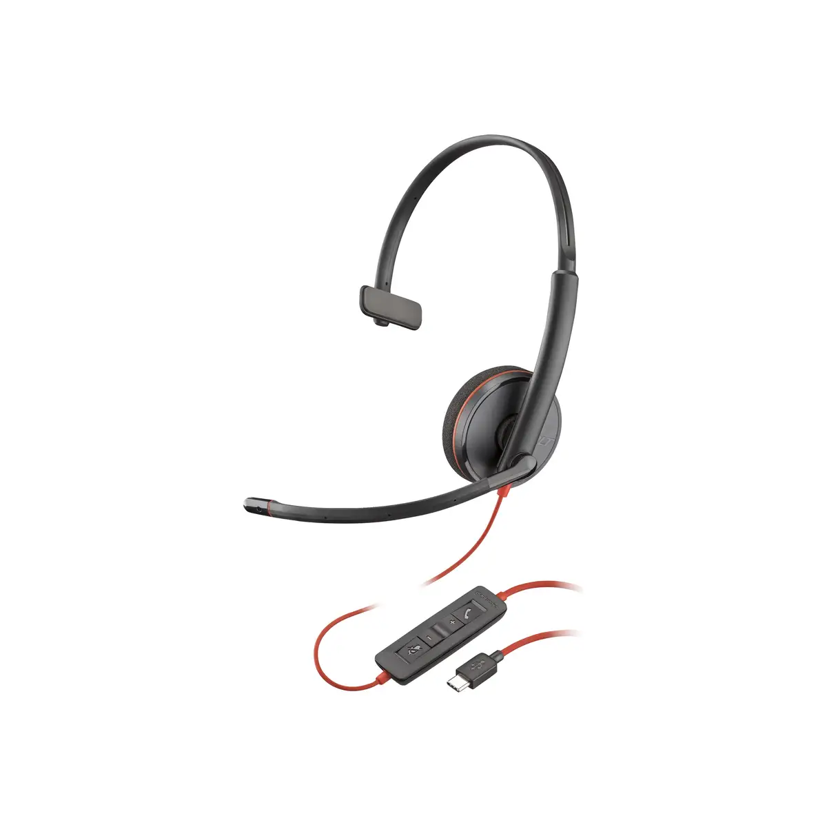 Poly Blackwire 3210 Mono USB-C Headset +USB-C/A
