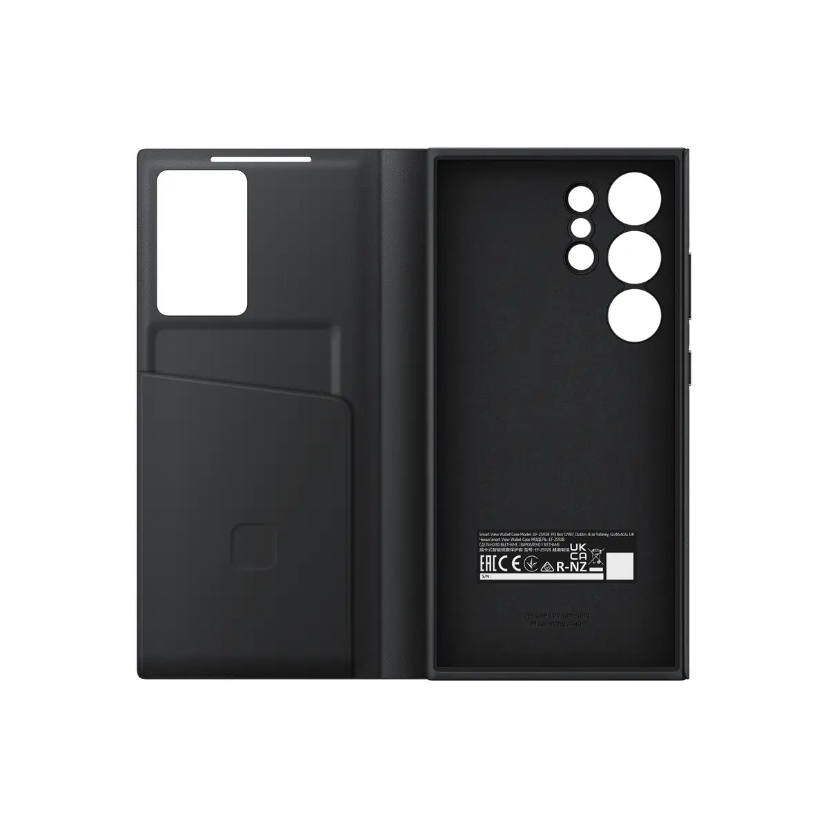 Smart View Wallet Case für Galaxy S24 Ultra Black