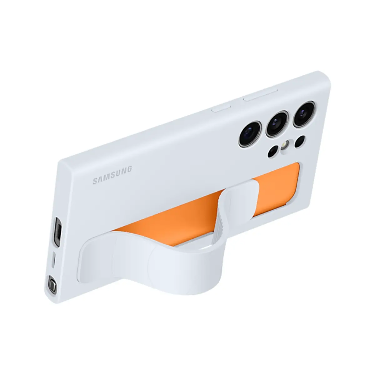 Standing Grip Case für Galaxy S24 Ultra Light Blue