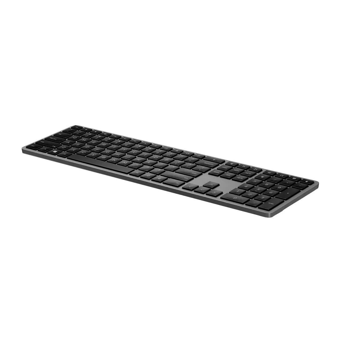 975 Drahtlose Dual-Mode-Tastatur, Volle Größe (100%), Kabellos, RF Wireless + Bluetooth, Schwarz
