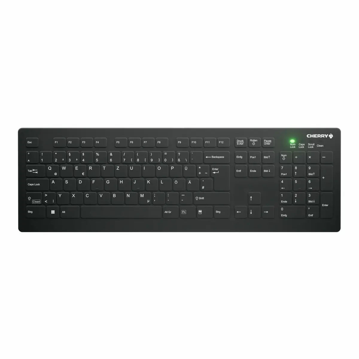 Tastatur C8112 Active Key MTA Layout Deutsch kabellos vollversiegelt Schwarz