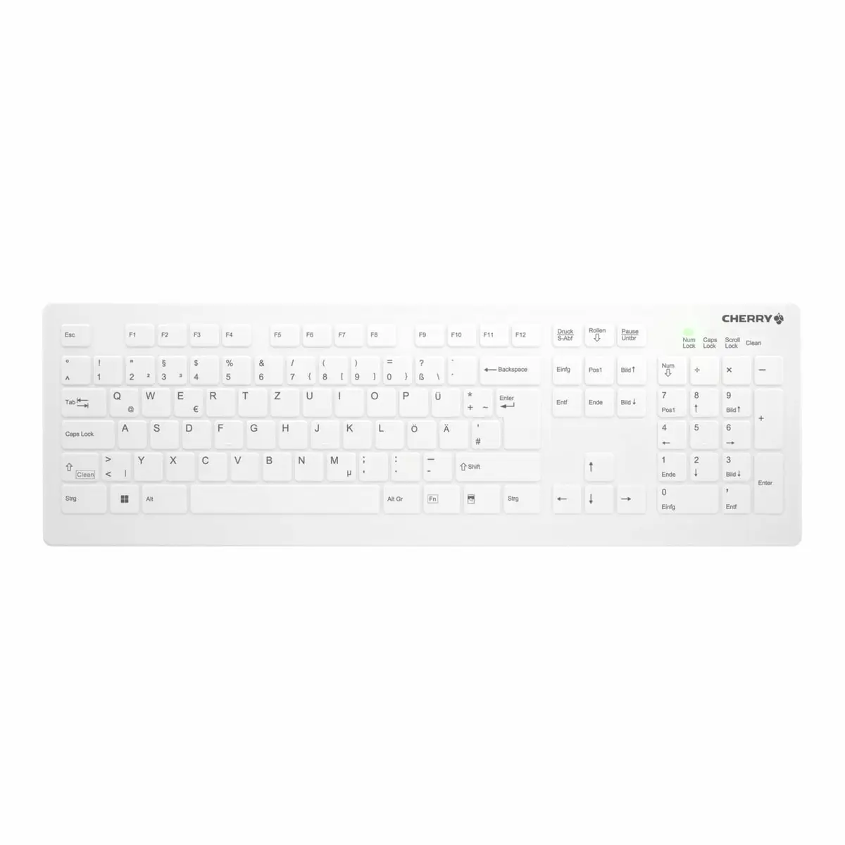Tastatur C8112 Active Key MTA Layout Deutsch kabellos Weiß