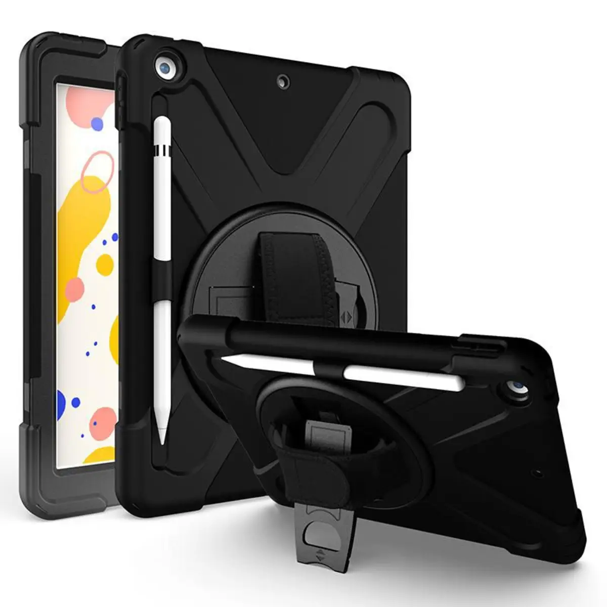 CHICAGO Full Body Defender Case for iPad 10.2 - Schwarz