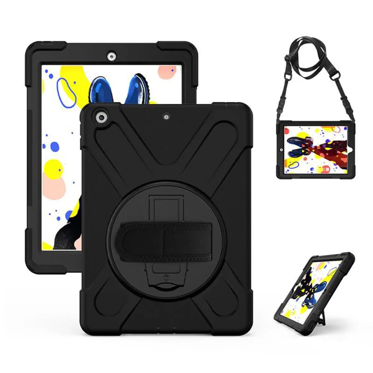 CHICAGO Full Body Defender Case for iPad 10.2 - Schwarz