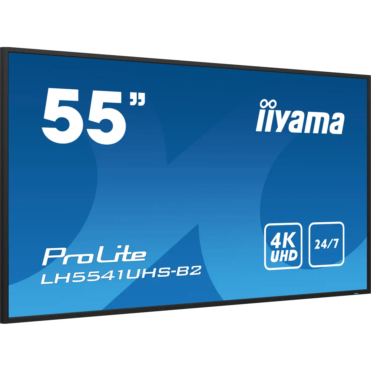 ProLite LH5541UHS-B2 139 cm 54,6" LCD-Display mit LED-Hintergrundbeleuchtung Digital Signage 4K UHD (2160p) 3840x2160 16:9 1200:1 500 cd/m² 8 ms Schwarz glänzend