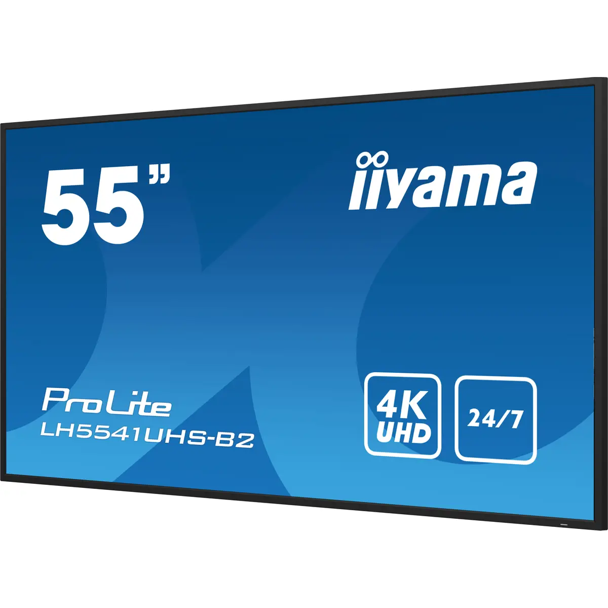 ProLite LH5541UHS-B2 139 cm 54,6" LCD-Display mit LED-Hintergrundbeleuchtung Digital Signage 4K UHD (2160p) 3840x2160 16:9 1200:1 500 cd/m² 8 ms Schwarz glänzend