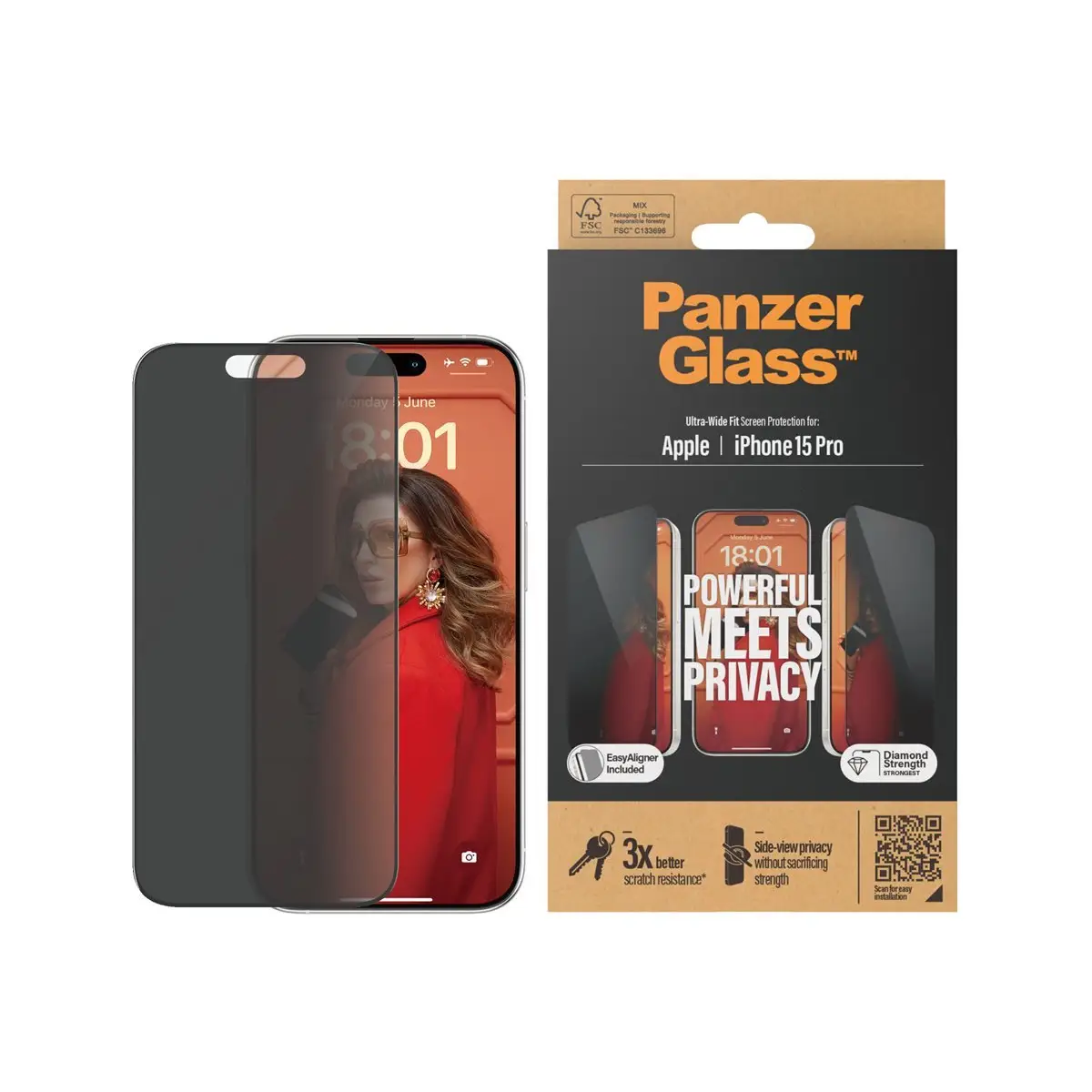Privacy iPhone 15 Pro, UWF w. EasyAligner
