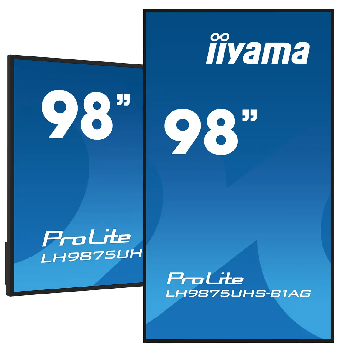 ProLite LH9875UHS-B1AG 247,7 cm 97,5" LCD-Display mit LED-Hintergrundbeleuchtung Digital Signage mit mit SoC Mediaplayer Android 4K UHD (2160p) 3840x2160 16:9 1200:1 500 cd/m² 8 ms Schwarz
