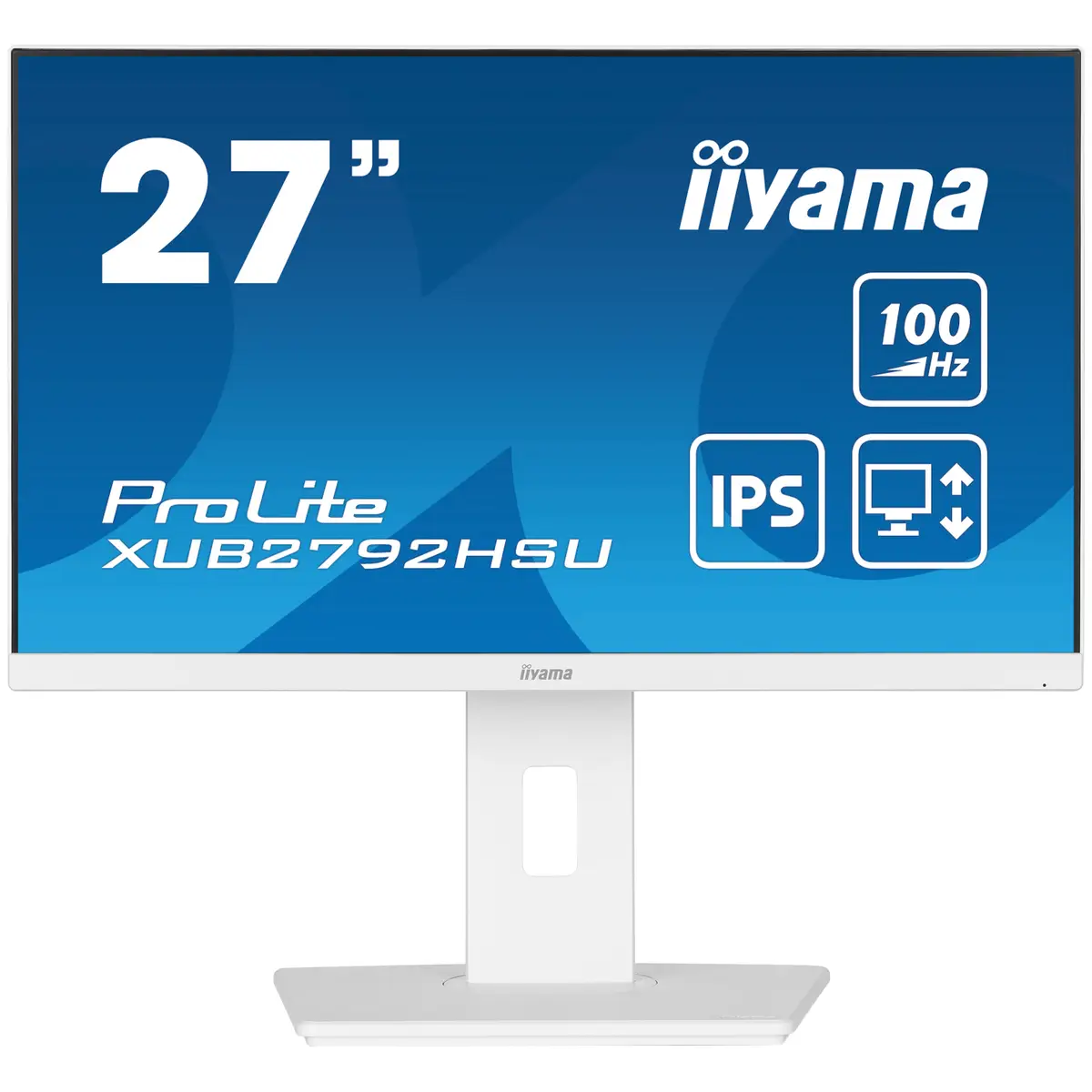 ProLite XUB2792HSU-W6 LED-Monitor 68,6cm 27" 1920x1080 FHD 100 Hz IPS 250 cd/m² 1300:1 0.4 ms HDMI DisplayPort Lautsprecher weiß Matte Pivot
