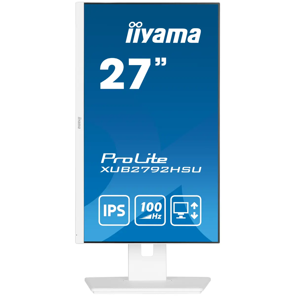 ProLite XUB2792HSU-W6 LED-Monitor 68,6cm 27" 1920x1080 FHD 100 Hz IPS 250 cd/m² 1300:1 0.4 ms HDMI DisplayPort Lautsprecher weiß Matte Pivot