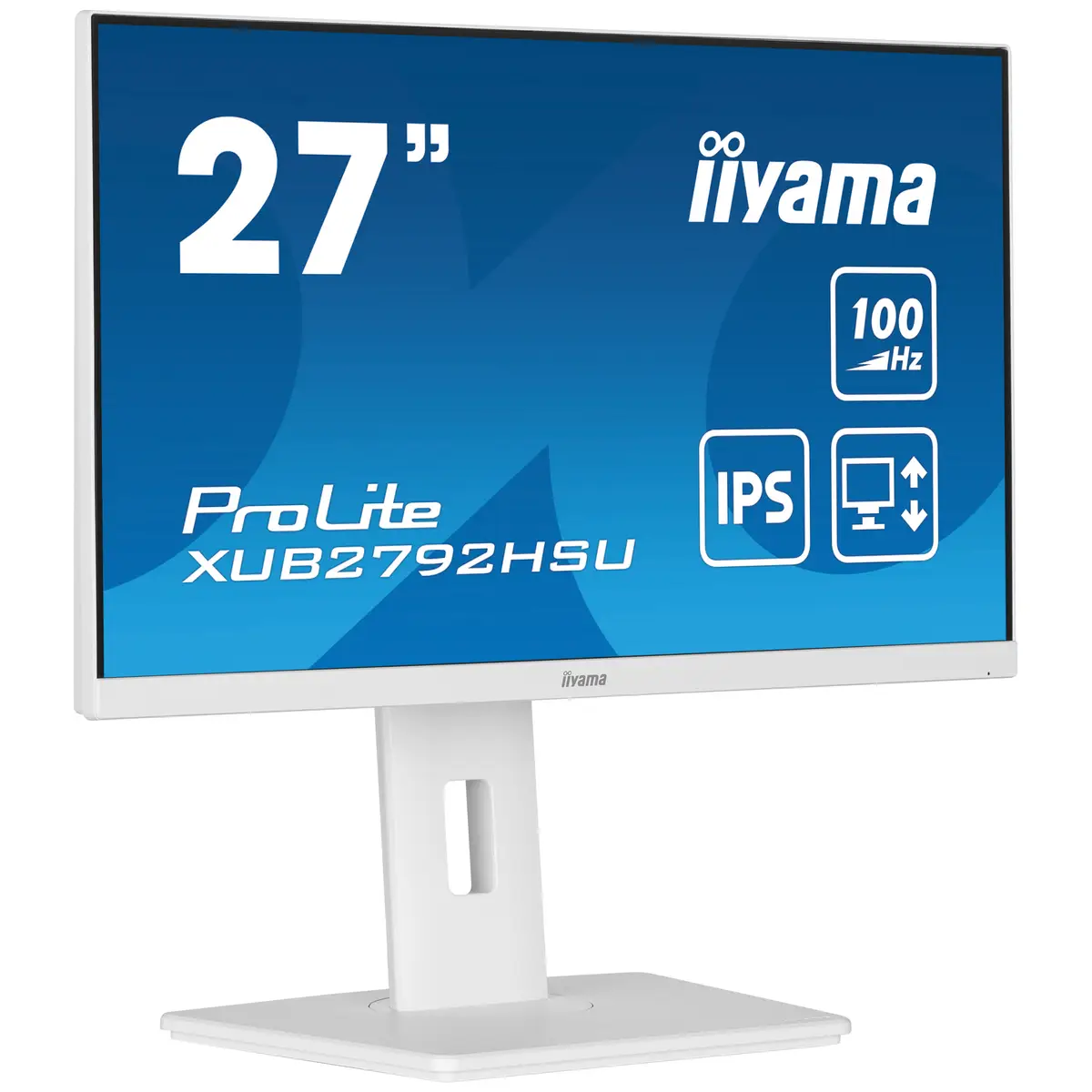 ProLite XUB2792HSU-W6 LED-Monitor 68,6cm 27" 1920x1080 FHD 100 Hz IPS 250 cd/m² 1300:1 0.4 ms HDMI DisplayPort Lautsprecher weiß Matte Pivot