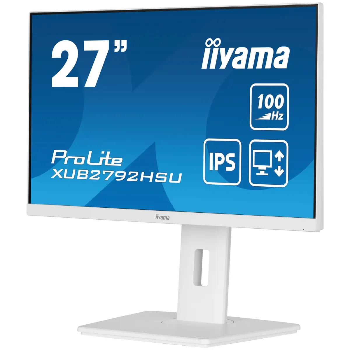 ProLite XUB2792HSU-W6 LED-Monitor 68,6cm 27" 1920x1080 FHD 100 Hz IPS 250 cd/m² 1300:1 0.4 ms HDMI DisplayPort Lautsprecher weiß Matte Pivot