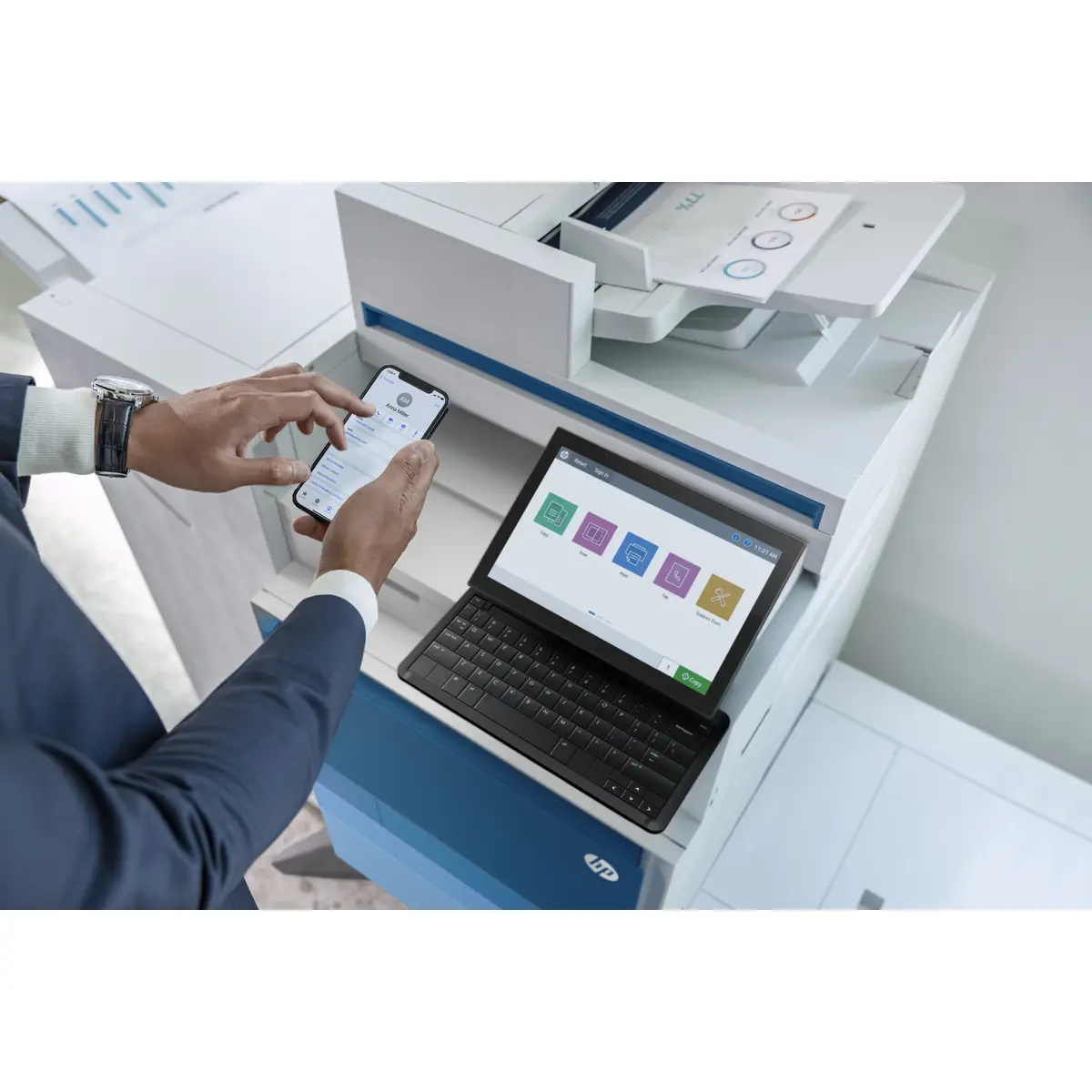 Color LaserJet Managed MFP E877z All-in-One Farbe Laser A3/Ledger (297 x 432 mm)