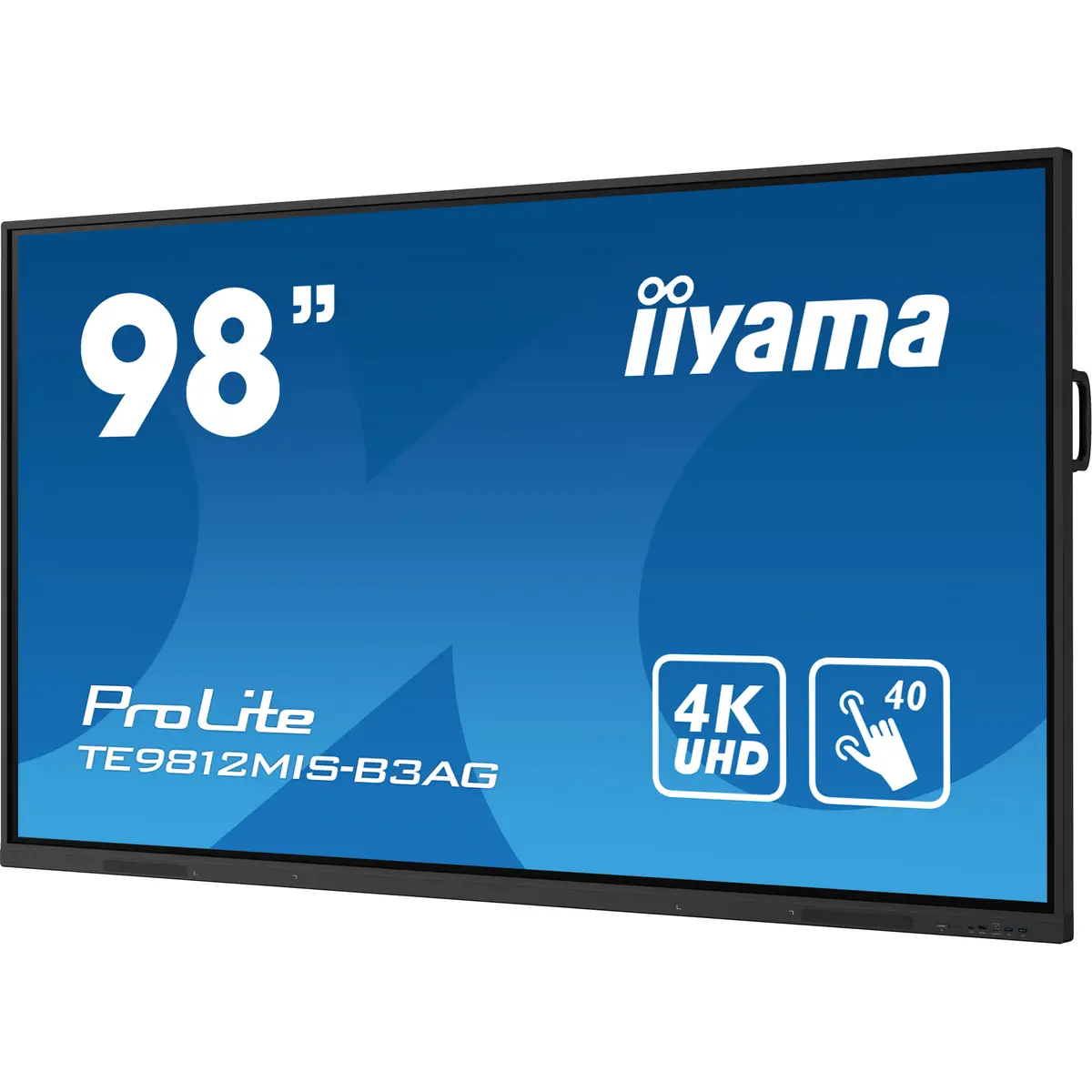 ProLite TE9812MIS-B3AG 247,7 cm 97,5" LCD-Display mit LED-Hintergrundbeleuchtung interaktive Digital Signage mit Touchscreen (Multi-Touch) / optionaler Slot-in-PC 4K UHD 3840x2160 16:9 1200:1 400 cd/m² 8