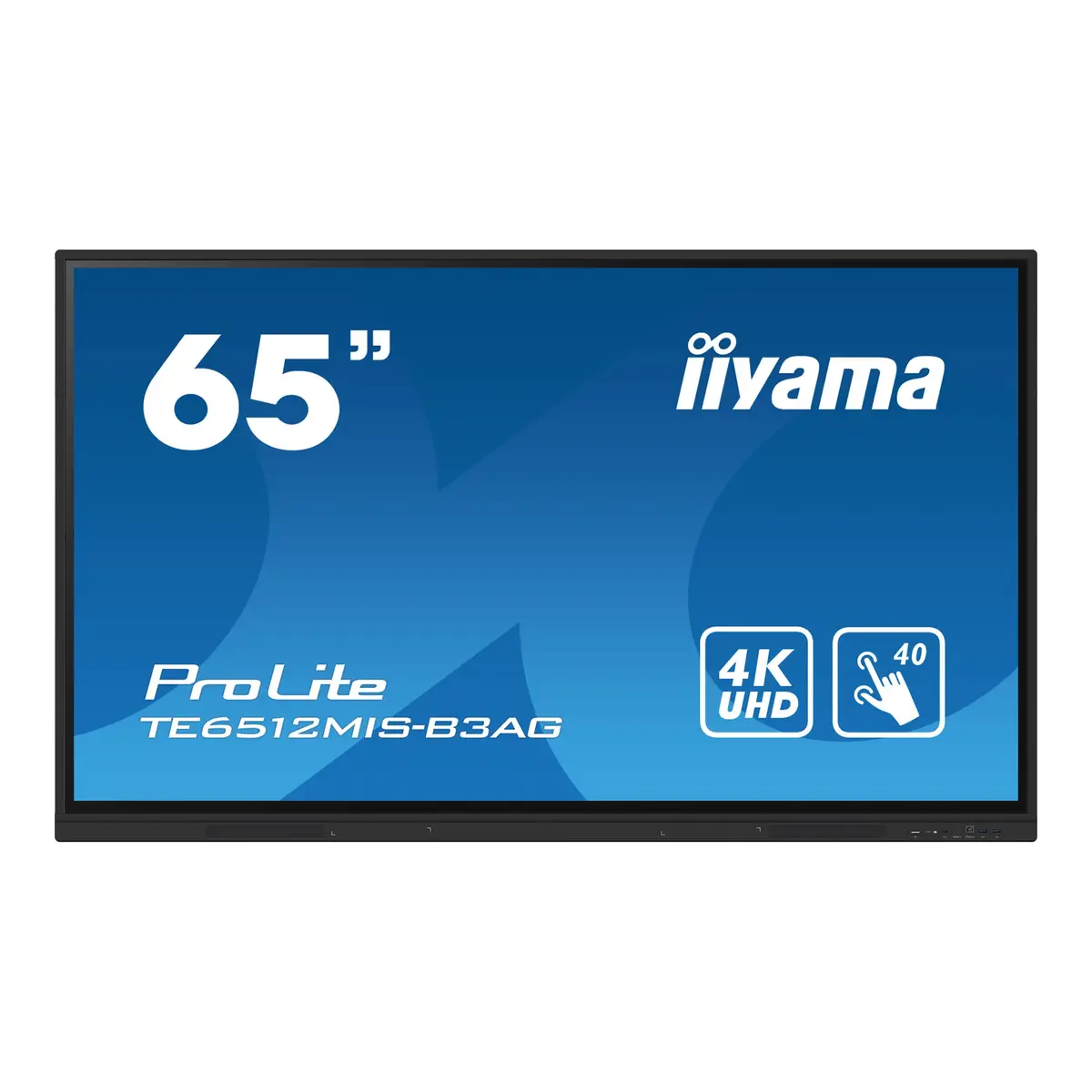 ProLite TE6512MIS-B3AG 163,9 cm 64,5" LCD-Display mit LED-Hintergrundbeleuchtung interaktive Digital Signage mit Touchscreen (Multi-Touch) / optionaler Slot-in-PC 4K UHD (2160p) 3840x2160 16:9 1200:1 40