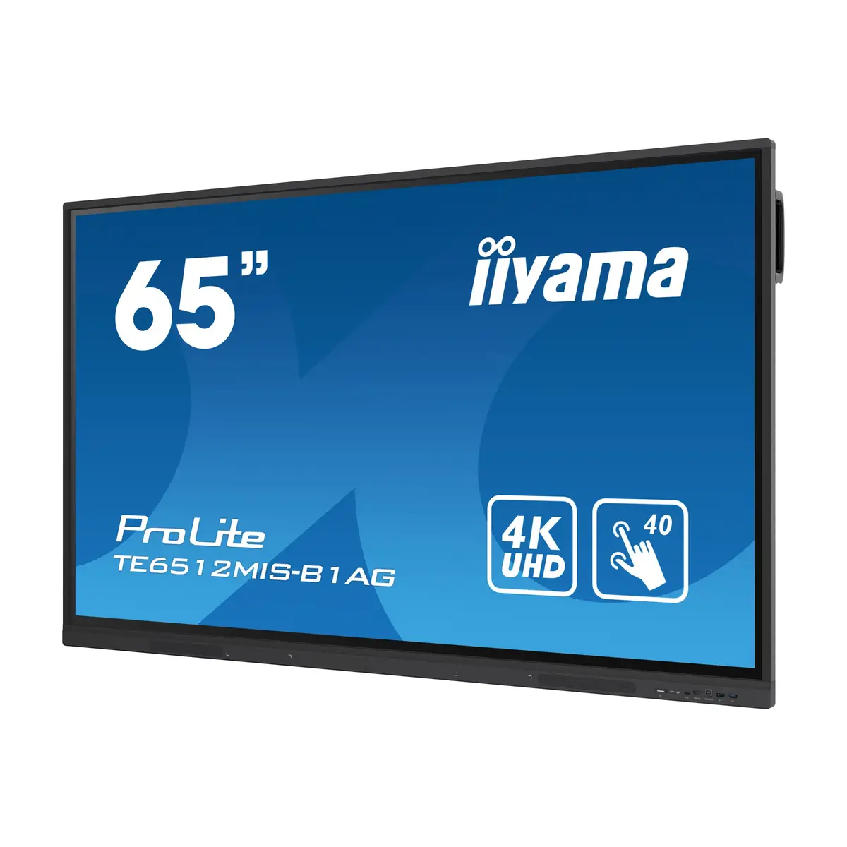 ProLite TE6512MIS-B3AG 163,9 cm 64,5" LCD-Display mit LED-Hintergrundbeleuchtung interaktive Digital Signage mit Touchscreen (Multi-Touch) / optionaler Slot-in-PC 4K UHD (2160p) 3840x2160 16:9 1200:1 40
