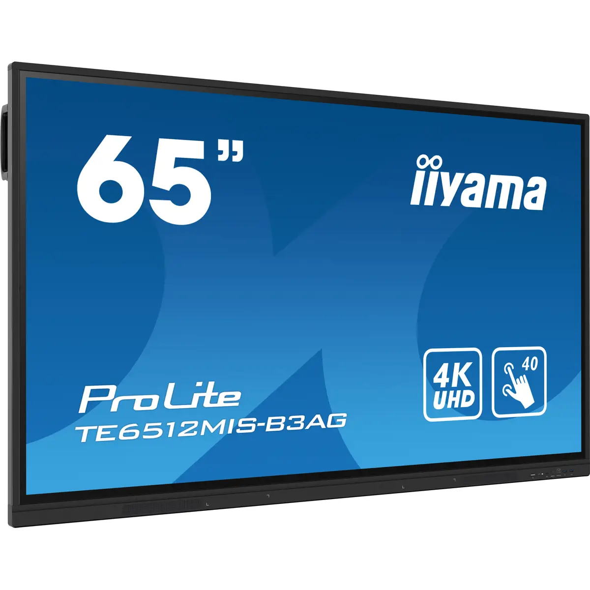 ProLite TE6512MIS-B3AG 163,9 cm 64,5" LCD-Display mit LED-Hintergrundbeleuchtung interaktive Digital Signage mit Touchscreen (Multi-Touch) / optionaler Slot-in-PC 4K UHD (2160p) 3840x2160 16:9 1200:1 40