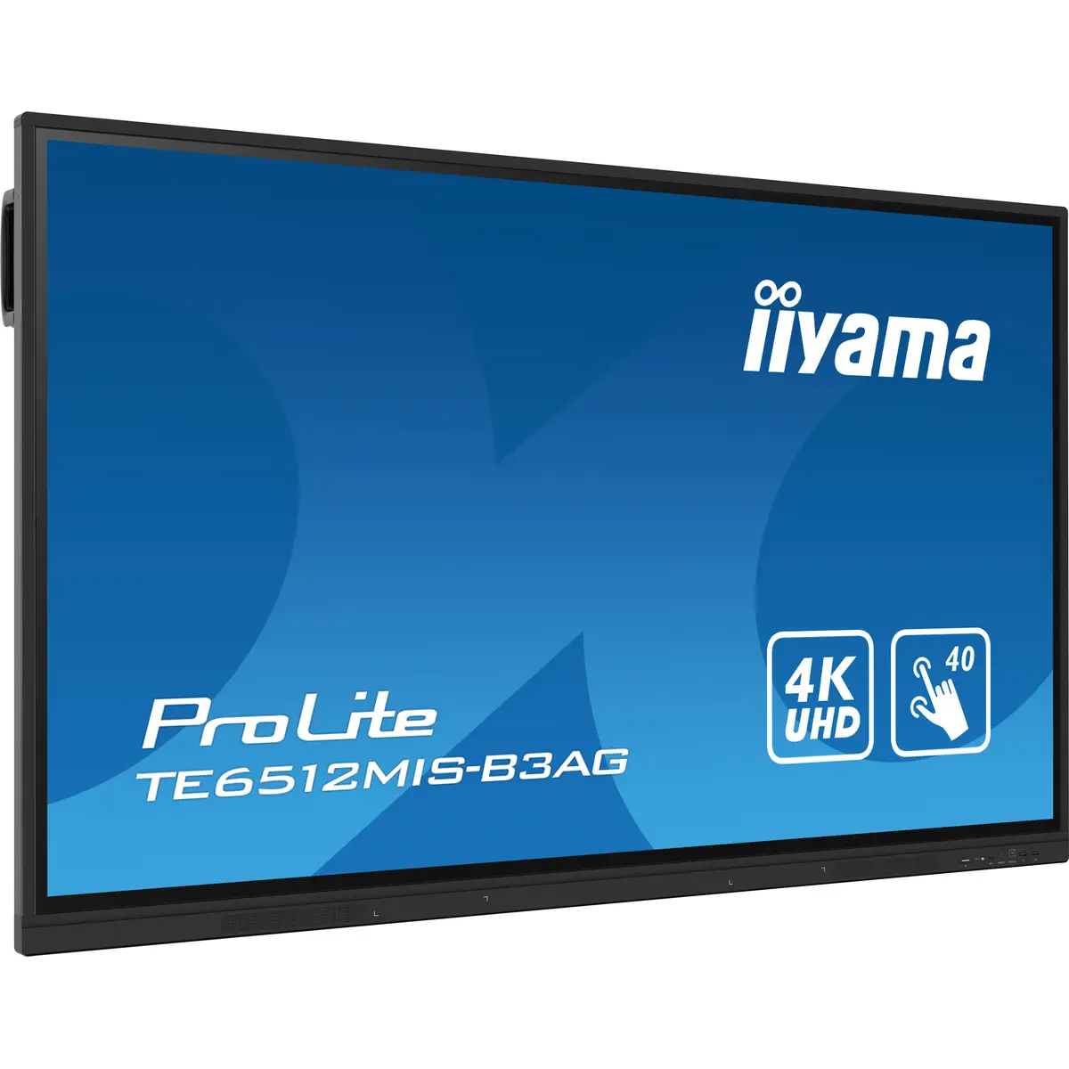 ProLite TE6512MIS-B3AG 163,9 cm 64,5" LCD-Display mit LED-Hintergrundbeleuchtung interaktive Digital Signage mit Touchscreen (Multi-Touch) / optionaler Slot-in-PC 4K UHD (2160p) 3840x2160 16:9 1200:1 40