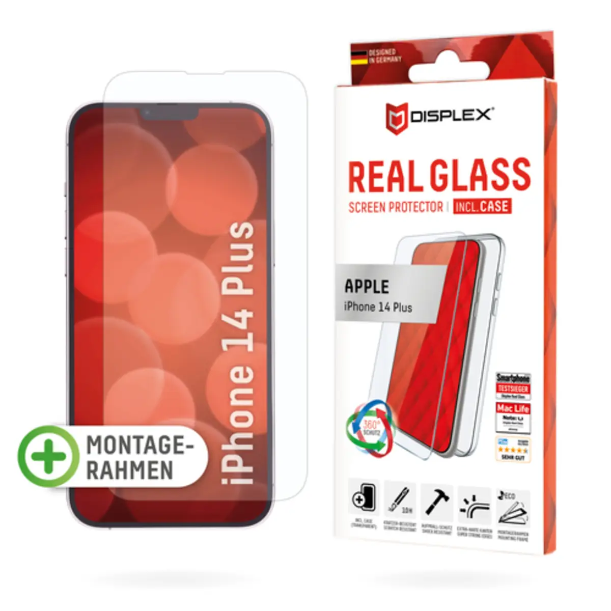 Glas + Schutzhülle für Apple iPhone 14 Plus