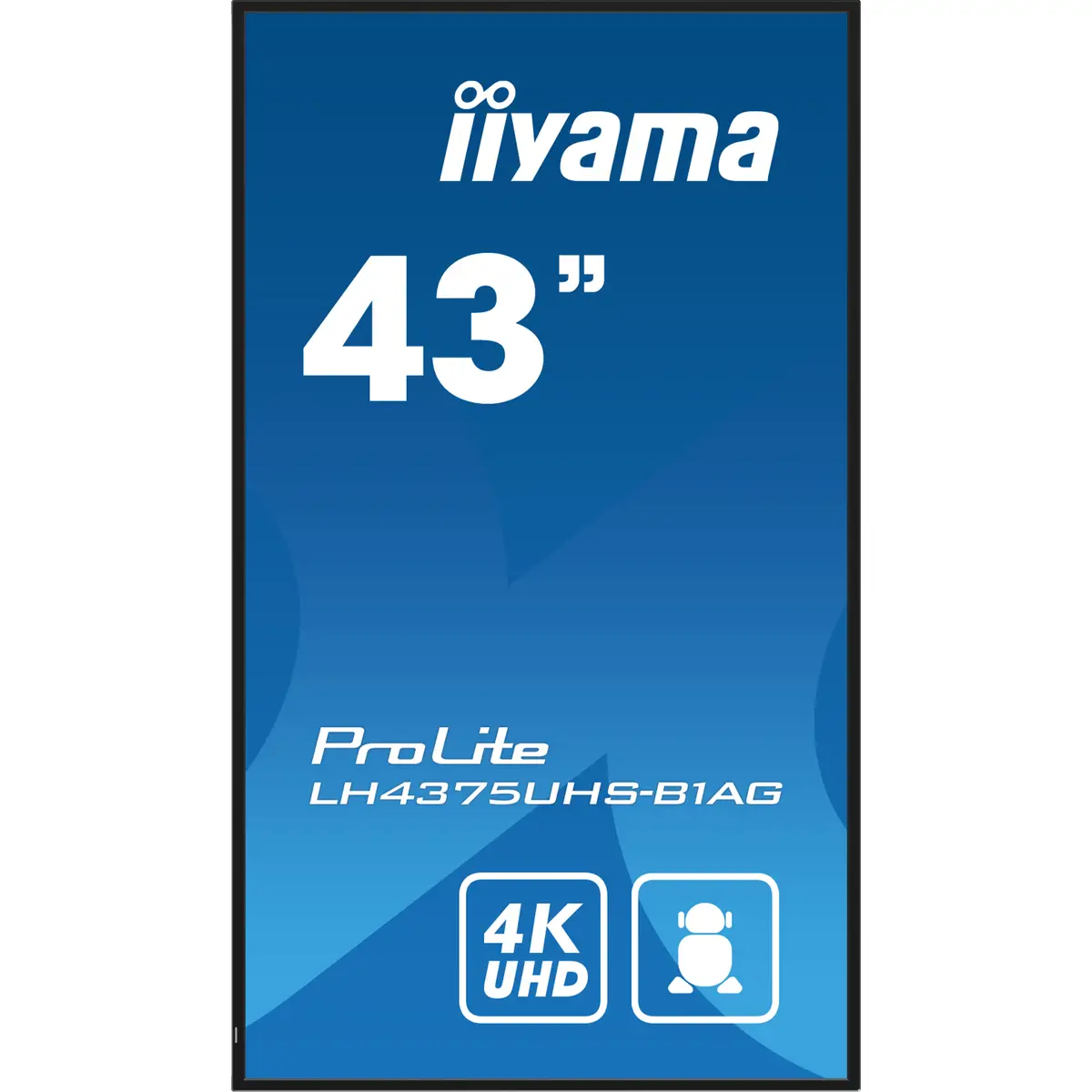 ProLite LH4375UHS-B1AG 108 cm 42,5" LCD-Display mit LED-Hintergrundbeleuchtung Digital Signage mit integrierter Media Player SDM Slot PC Android 4K UHD (2160p) 3840x2160 16:9 1200:1 500 cd/m² 8 ms schwar
