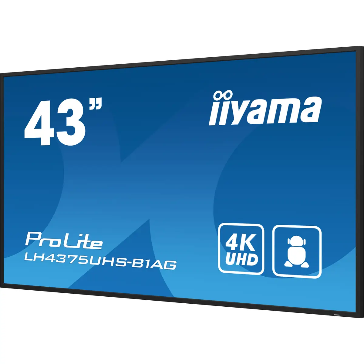 ProLite LH4375UHS-B1AG 108 cm 42,5" LCD-Display mit LED-Hintergrundbeleuchtung Digital Signage mit integrierter Media Player SDM Slot PC Android 4K UHD (2160p) 3840x2160 16:9 1200:1 500 cd/m² 8 ms schwar