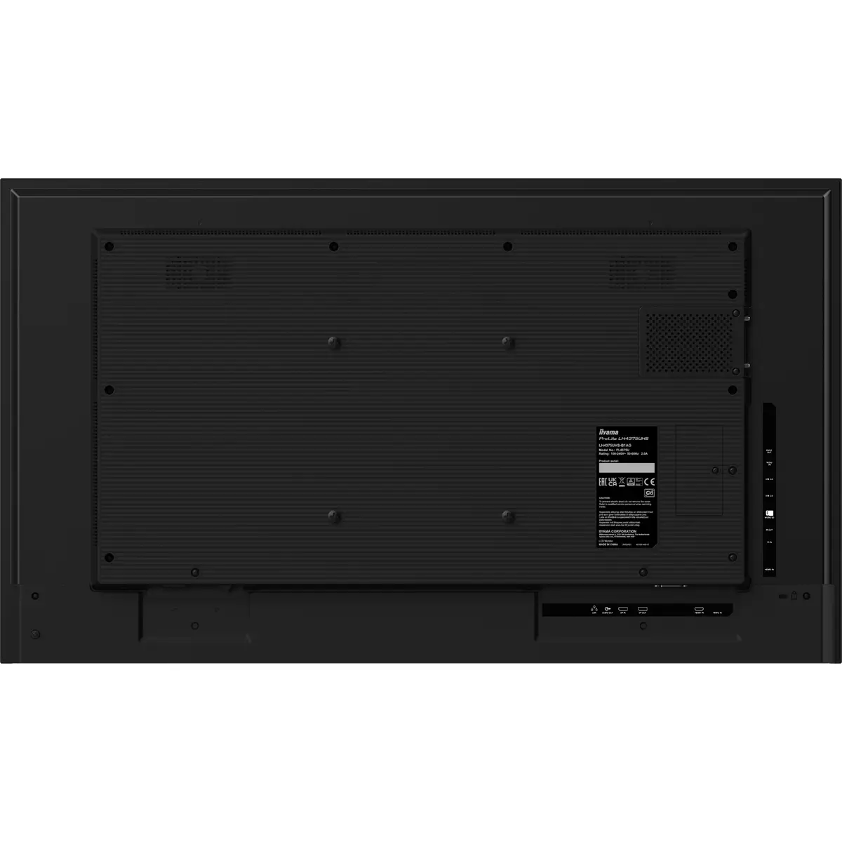 ProLite LH4375UHS-B1AG 108 cm 42,5" LCD-Display mit LED-Hintergrundbeleuchtung Digital Signage mit integrierter Media Player SDM Slot PC Android 4K UHD (2160p) 3840x2160 16:9 1200:1 500 cd/m² 8 ms schwar