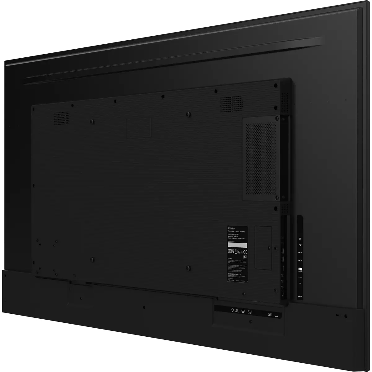 ProLite LH6575UHS-B1AG 164 cm 64,5" LCD-Display mit LED-Hintergrundbeleuchtung Digital Signage mit integrierter Media Player SDM Slot PC 4K UHD (2160p) 3840x2160 16:9 1200:1 500 cd/m² 8 ms schwarze Blend