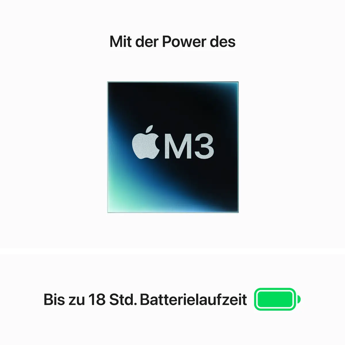 MacBook Air Apple M3 8-Core 10-Core GPU Deutsch 16GB RAM 512GB SSD 38,9cm (15,3") Display 35W EU-Plug polarstern