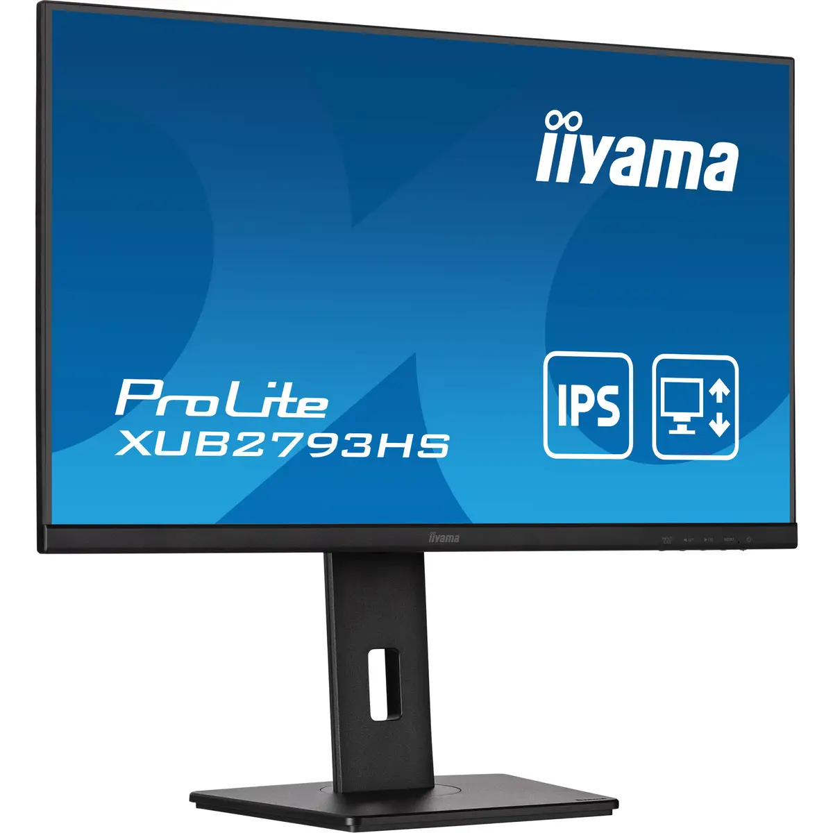 ProLite XUB2793HS-B6 LED-Monitor 68,6cm 27" 1920x1080 FHD 100 Hz IPS 250 cd/m² 1000:1 1 ms HDMI DisplayPort Lautsprecher Schwarz Matte Pivot