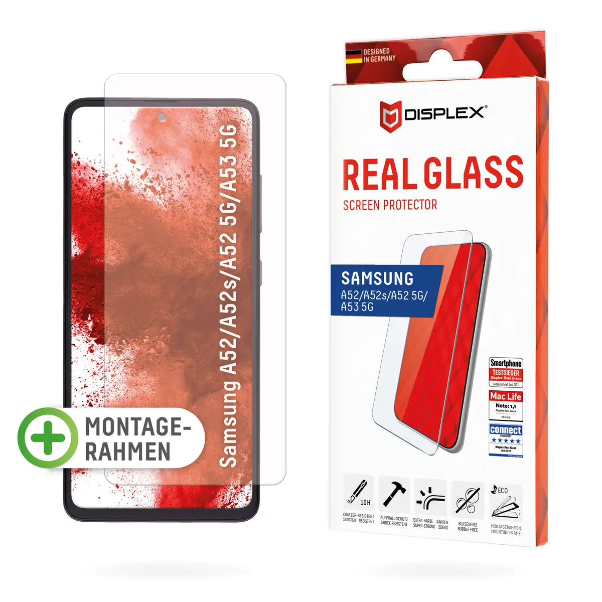 DISPLEX Schutzglas für Samsung Galaxy A52/A52(s) 5G/A53 5G