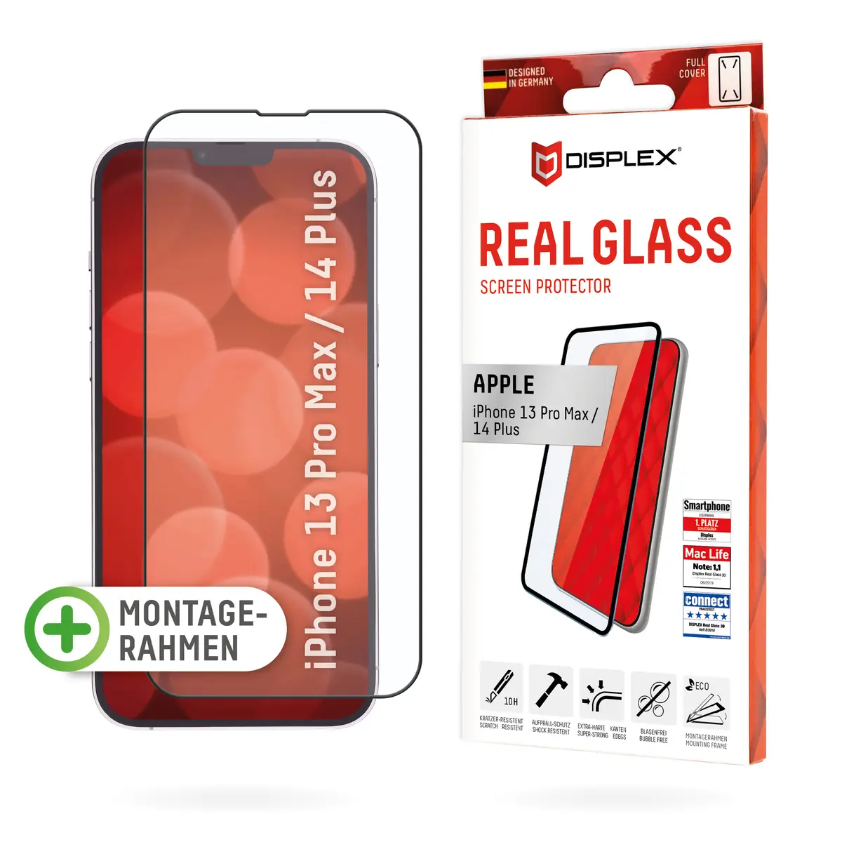 DISPLEX Full Cover Glas für Apple iPhone 13 Pro Max/14 Plus