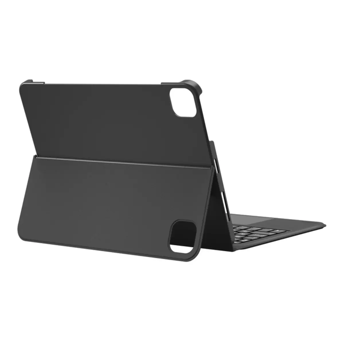 Everyday Tastatur und Schutzhülle mit Halterung mit Touchpad hinterleuchtet kabellos Bluetooth für Apple 10.9-inch iPad Air Wi-Fi Wi-Fi + Cellular 11-inch iPad Pro Wi-Fi Wi-Fi + Cellular Schwarz