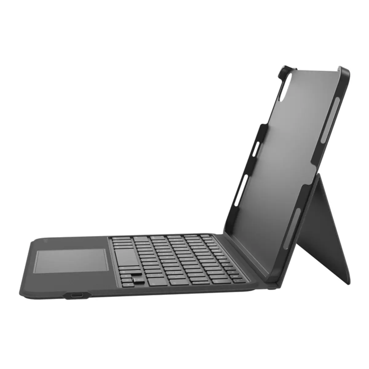Everyday Tastatur und Schutzhülle mit Halterung mit Touchpad hinterleuchtet kabellos Bluetooth für Apple 10.9-inch iPad Air Wi-Fi Wi-Fi + Cellular 11-inch iPad Pro Wi-Fi Wi-Fi + Cellular Schwarz