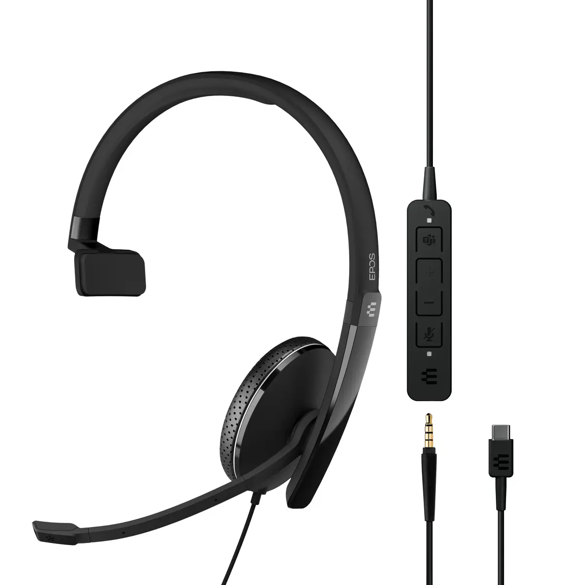 ADAPT 135T USB-C II ADAPT 100 Series Headset On-Ear kabelgebunden 3,5 mm Stecker USB-C Schwarz