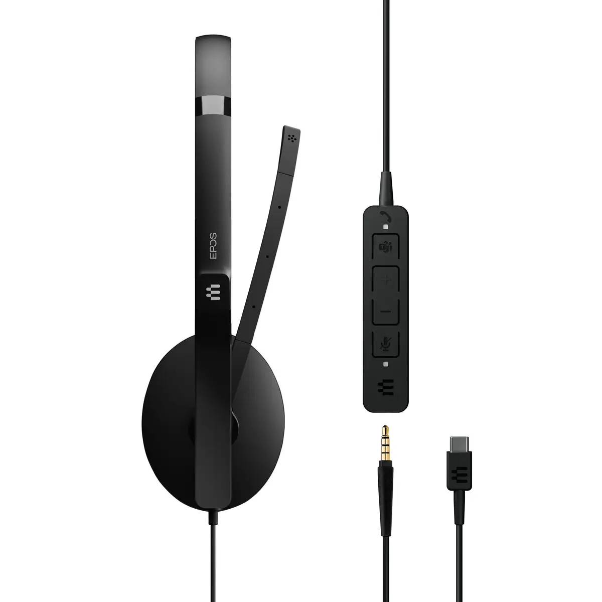 ADAPT 135T USB-C II ADAPT 100 Series Headset On-Ear kabelgebunden 3,5 mm Stecker USB-C Schwarz