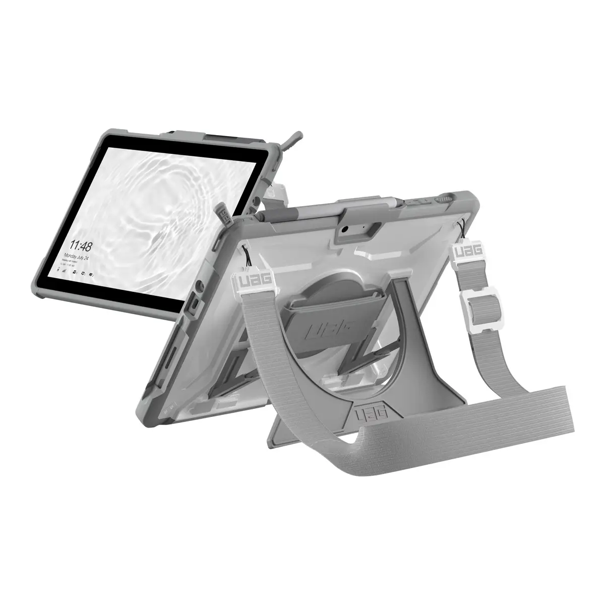 UAG Plasma Healthcare Case für Microsoft Surface Go 3 Grau